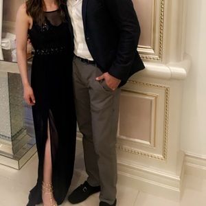 Long royal blue dress